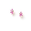 Load image into Gallery viewer, Large Pink Half Daisy Earrings