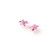 Load image into Gallery viewer, Large Pink Half Daisy Earrings