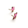 Load image into Gallery viewer, Large Pink Half Daisy Earrings