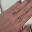 Load and play video in Gallery viewer, Bespoke Aquamarine Cluster Earrings