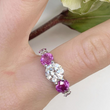 Load image into Gallery viewer, Bespoke Pink Sapphire and Diamond Ring