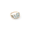Load image into Gallery viewer, Aquamarine Hydrangea Ring