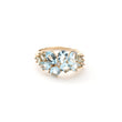 Load image into Gallery viewer, Aquamarine Hydrangea Ring
