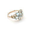 Load image into Gallery viewer, Aquamarine Hydrangea Ring