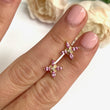 Load image into Gallery viewer, Pink Forget-Me-Not Earrings