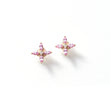 Load image into Gallery viewer, Pink Forget-Me-Not Earrings