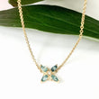 Load image into Gallery viewer, Blue Single Forget-Me-Not Necklace