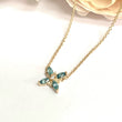 Load image into Gallery viewer, Blue Single Forget-Me-Not Necklace