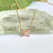 Load image into Gallery viewer, Pink Single Forget-Me-Not Necklace
