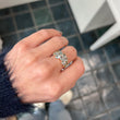 Load image into Gallery viewer, Aquamarine Hydrangea Ring