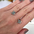 Load image into Gallery viewer, Bespoke Aquamarine Cluster Earrings