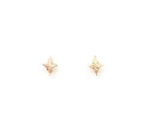 Leaf Cross Earrings