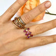 Load image into Gallery viewer, Pink Daisy Chain Ring