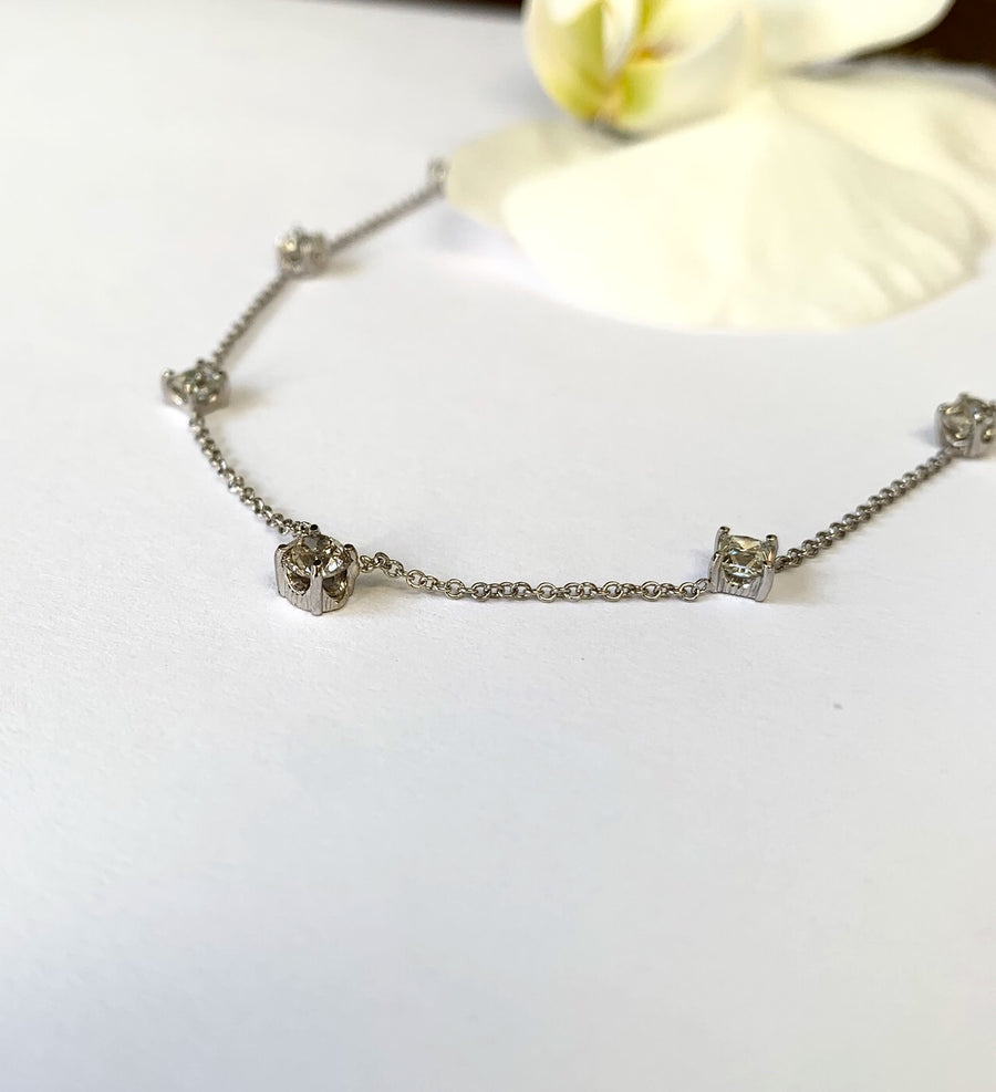 Bespoke Rose + Thorn Diamonds By The Yard Necklace