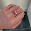 Load and play video in Gallery viewer, Large Pink Daisy Ring
