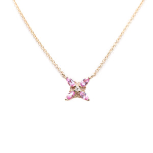 Pink Single Forget-Me-Not Necklace