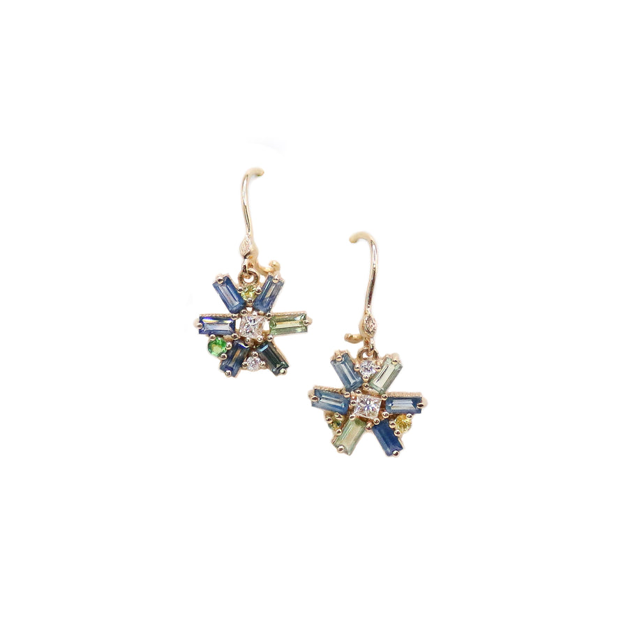Blue Star Earrings