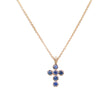Load image into Gallery viewer, Blue Sapphire Georgian Cross
