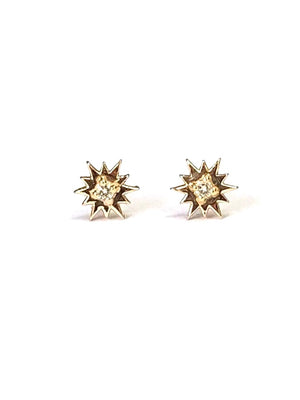 Gold Shooting Star Earrings