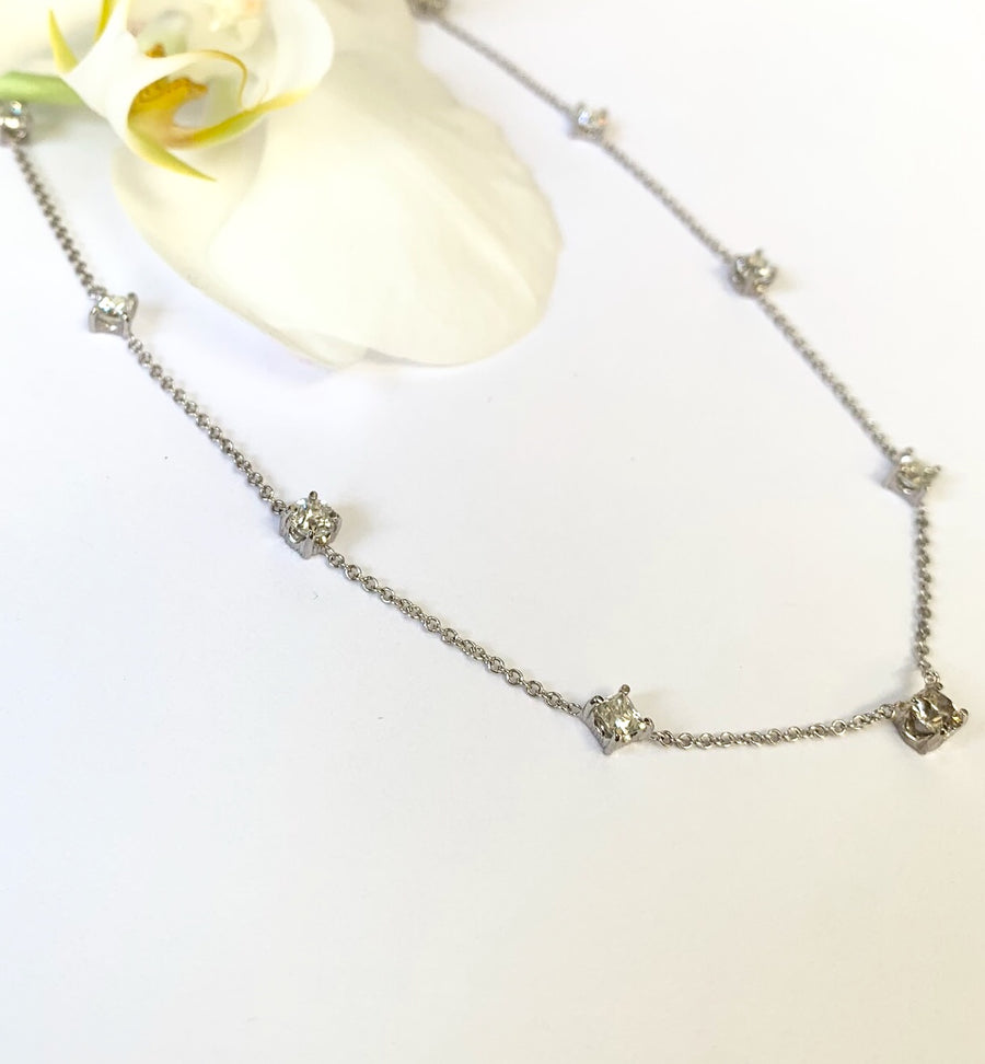 Bespoke Rose + Thorn Diamonds By The Yard Necklace