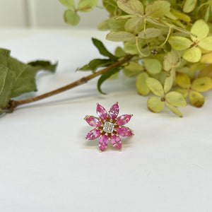 Large Pink Daisy Ring