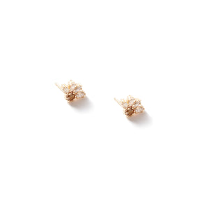 Small Half Daisy Earrings
